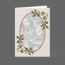 Holly Picture Frame Card