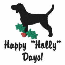Holly Plott Hound Embroidered Hooded Sweatshirt embroidered shirts