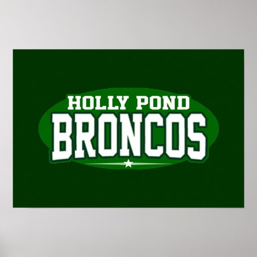 Holly Pond High School; Broncos Posters