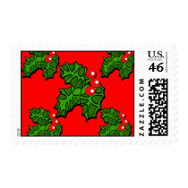 Holly Postage Stamps by greenbaby Holly Postage Stamps