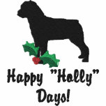 Holly Rottweiler Embroidered Shirt (Long Sleeve)