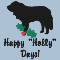 Holly Saint Bernard Embroidered Long Sleeve Shirt embroidered shirts by MenagerieMayhem Holly Saint Bernard Embroidered Long Sleeve Shirt embroidered shirts