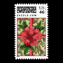 Holly Scroll stamps