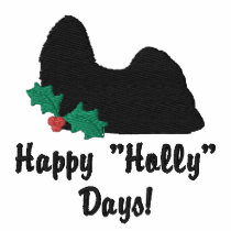 Holly Shih Tzu Embroidered Shirt (Zip Hoodie) embroidered shirts by MenagerieMayhem Holly Shih Tzu Embroidered Shirt (Zip Hoodie) embroidered shirts