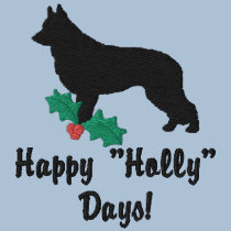 Holly Shiloh Shepherd Embroidered Zipper Hoodie embroidered shirts by MenagerieMayhem Holly Shiloh Shepherd Embroidered Zipper Hoodie embroidered shirts