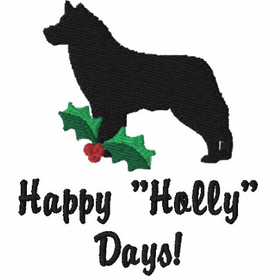 Holly Siberian Husky Embroidered Shirt (Hoodie) Holly Siberian Husky Embroidered Shirt (Hoodie)