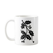 Holly Silhouette - Coffee Cup