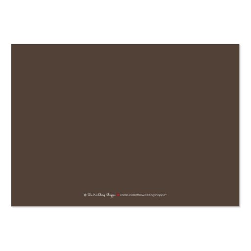 ::holly:: Simply Elegant 3.5"x2.5" Reception Card Business Card (back side)