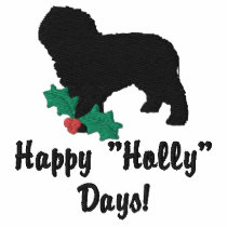 Holly Spanish Water Dog Embroidered Long Slv Shirt embroidered shirts by MenagerieMayhem Holly Spanish Water Dog Embroidered Long Slv Shirt embroidered shirts