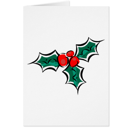 Holly Stationery Note Card