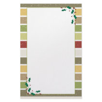 Holly & Stripes stationery by SimplyTheBestDesigns Holly & Stripes stationery