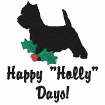 Holly West Highland Terrier Embroidered Shirt embroidered shirts by MenagerieMayhem Holly West Highland Terrier Embroidered Shirt embroidered shirts