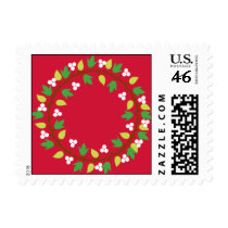 Holly Wreath stamps