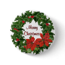 Holly Wreath Traditions Pin