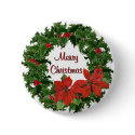Holly Wreath Traditions buttons