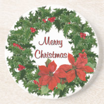 Holly Wreath Traditions coasters