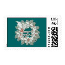 Hollyberry-Seasons Greetings postage