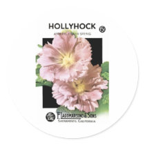 Hollyhock, Annual Indian Spring, F. Lagomarsino &  stickers