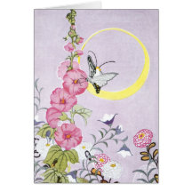 Hollyhock, Dahlia and Balloon Flowers Cards