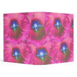 Hollyhock Flower Pink Velvet Avery Binder