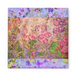 hollyhocks blooming drip magnets