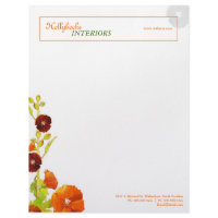 Hollyhocks Business or Personal Letterheads