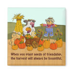 Holly's Friendship Harvest Refrigerator Magnet