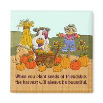 Holly's Friendship Harvest Refrigerator Magnet
