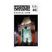 Hollywood at Night postage by jeremeyrobbins Hollywood at Night postage