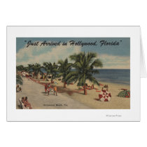 Hollywood Beach, Florida - View of Beach Card