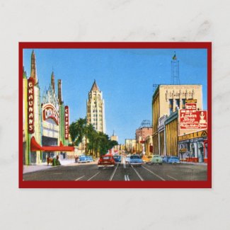 Hollywood Boulevard, Los Angeles Vintage zazzle_postcard