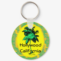 Hollywood CA Palm Tree Key Chain keychains by DizzyDebbie Hollywood CA Palm Tree Key Chain keychains
