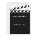 Hollywood Clapper Board Custom, Blank Back Announcement