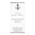 Hollywood Glamor Chandelier Wedding Program Rack Cards