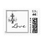 Hollywood Glamour Chandelier Stamp