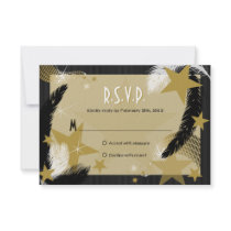 Hollywood Glamour RSVP Card Personalized Announcements