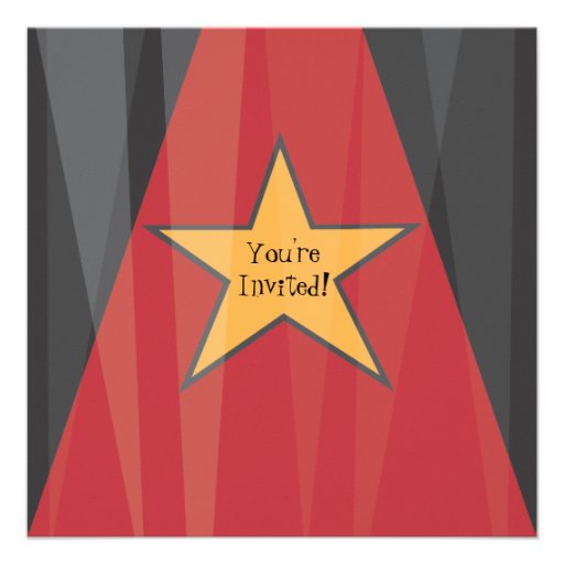Hollywood Movie Award Party Invitation