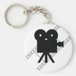 hollywood movie cine camera film keychain