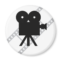hollywood movie cine camera film magnets