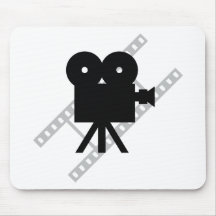 hollywood movie cine camera film mouse mat