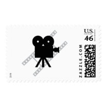 hollywood movie cine camera film postage