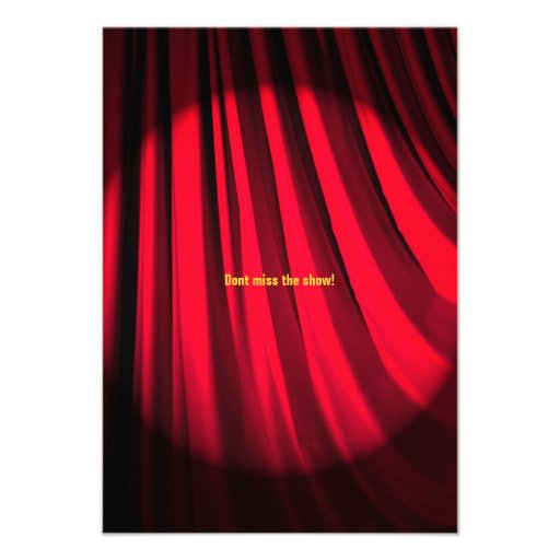 HOLLYWOOD MOVIES Themed Bar Bar Mitzvah Party Card