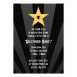 Hollywood Nights Gold Star Prom Formal Invitation