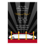 Hollywood Red Carpet Limo Prom Formal Invitation