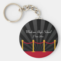 Hollywood Red Carpet Prom Formal Favor Keychains