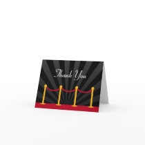 Hollywood Red Carpet Thank You Greeting Cards