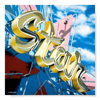 Hollywood Star Lanes on Historic Route 66 Poster print