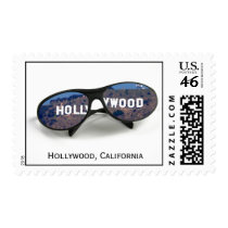 Hollywood Sunglasses Postage Stamp