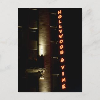 Hollywood &amp; Vine Postcard