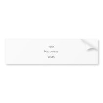 Hollywood Whore Bumper Sticker